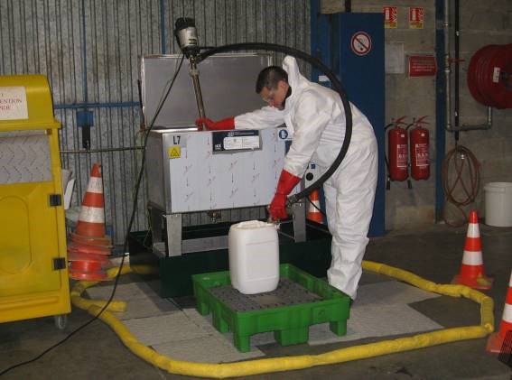 rempacement produit de la fontaine de dégraissage